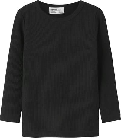 NAME IT - NMNWAX WOOL RIB LS TOP NOOS - Unisex - Lange mouwen shirts