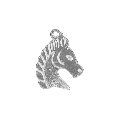 Hetty'S -Bijzondere hanger/bedel - van een paardenhoofd- 925 zilver
