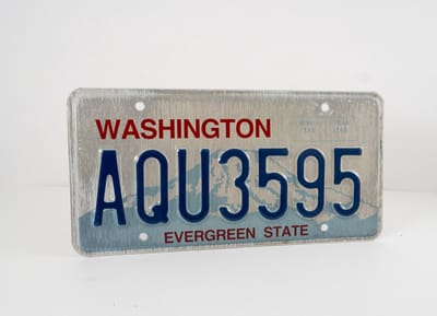 Mancave Decoratie - USA Kentekenplaat - 100% Authentiek - Washington - Mancave Wandbord