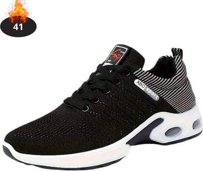 Livano Schoenen Heren - Sneakers - Comfortabel - Sportief - Casual - Volwassen - Zwart/Wit - Maat 41