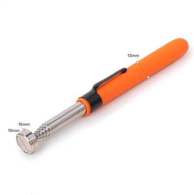 DW4Trading Telescopische Magneetpen Ø15 mm - 1,2 Kg - Oppak Gereedschap - 15 tot 72 cm - Oranje