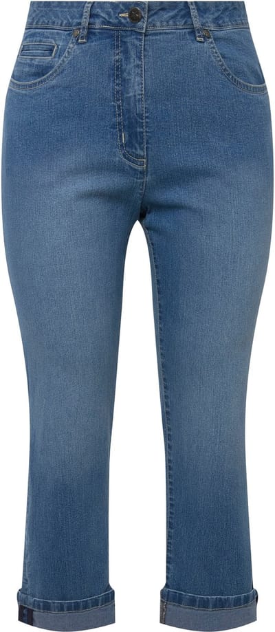 Angel of Style - Dames - 7/8-jeans Amy Straight Fit stretchcomfort 5-pocket - Lichtblauw - Maat 42