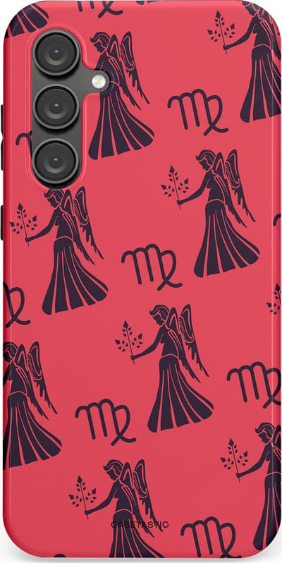 Casetastic Hoesje Geschikt voor Samsung S23 FE - Stijlvolle Beschermende Duo-layer Case - Zodiak maagd