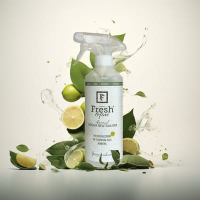 Fresh&Fine dierengeur neutralisatie - direct op de bron - stank zuiverend - heerlijk geurend - 100% natuurlijk tegen vieze geuren van kat, hond, knaagdier en veel meer.