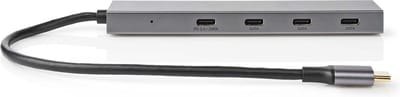 Nedis USB 3.0 Hub – USB Splitter – 10 Gbps – 4 Poorten – USB-C 3.2 – Aluminium – Universeel
