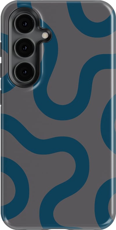 DripCase Motion Flow Tough Hoesje Samsung Galaxy S24 | Backcover met Mag | Trendy Design | Valbescherming | Shadow Waves