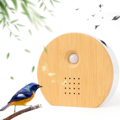 Bewegingsmelder Natuurgeluiden Box - Realistische Vogelzang en Bosgeluiden bij Beweging