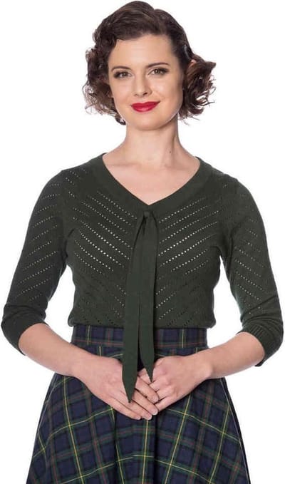 Dancing Days - CHARLIE CHEVRON Top - S - Groen