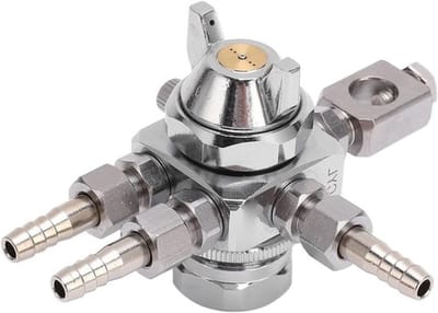 Spuitpistool - Automatisch - Gegalvaniseerd - Olieverfspuit - Mini - Roestvrijstalen Mondstuk - Industrie - Zilver - Kleine - Geschikt voor - 0,5 mm - 0,02 inch