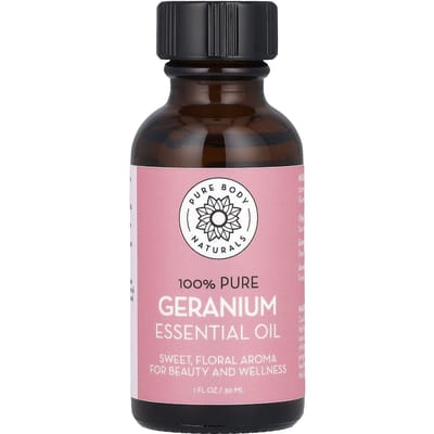 100% Pure Etherische Olie, Geranium, 30 ml (1 fl oz)