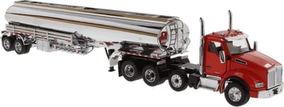 Kenworth T880S Trekker - Truck met een Benzine Tank Oplegger (US)  - 1:50 - Diecast Masters