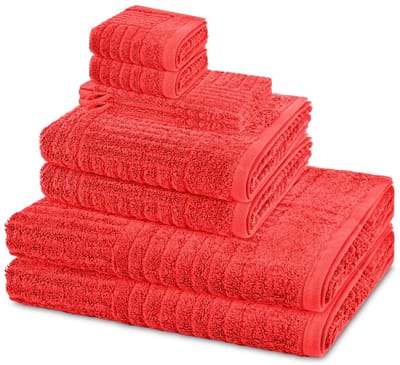 Ross Sonstiges 2 X washandjes 2 X gasten- 2 X douche- 2 X handdoek - in set 8 pack Carre