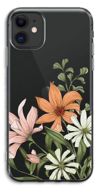 Case Company® - Hoesje geschikt voor iPhone 11 hoesje - Floral bouquet - Soft Cover Telefoonhoesje - Bescherming aan alle Kanten en Schermrand