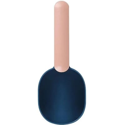 Cuillère à nourriture multifonction pour animaux de compagnie, pelle à nourriture pour chats et chiens, avec clip pour sac scellé, tasse à mesurer créative, mangeoire pour animaux de compagnie 20x8x4CM beige