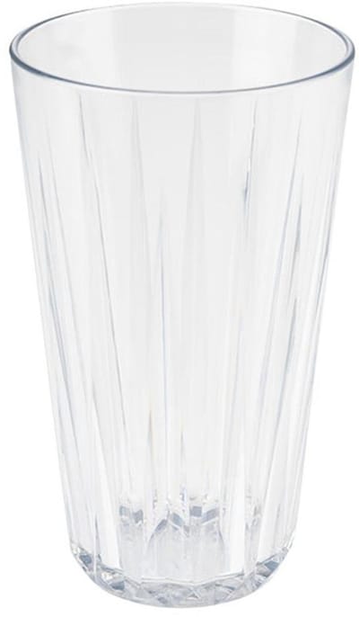 Drinkbeker -Crystal - hoogwaardig Tritan kunststof drinkglas met 0,5 liter, BPA-vrij, stapelbaar, breukvast, herbruikbaar en vaatwasmachinebestendig, 500 ml, kristalhelder