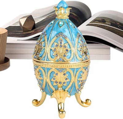 Opbergdoos Sieraden - Accessoire Etui - Schatten Bewaren - Elegante Metalen Afwerking - 11 x 57 cm - Hemelsblauw