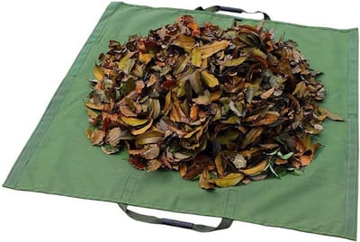 Tuin Vuilniszak - Afval Tarp Container - Tuinafval Verzamelen - Herbruikbaar Canvas - 144x124cm - Groen