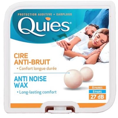 5 x Quies Wax Ear Plugs 8 paar vijf verpakkingen - Super Deal