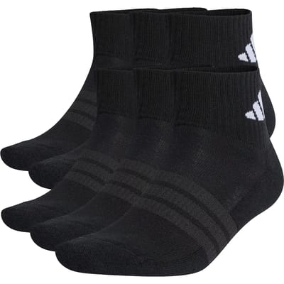 Adidas Performance Gevoerde Essentials Enkelsokken 6 Paar - Unisex - Zwart