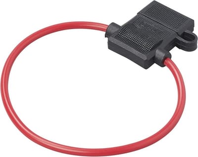 ProPlus Compacte In-line Zekeringhouder 2 mm² – Voor standaard steekzekering – Voor auto en elektrische systemen – Zwart/Rood
