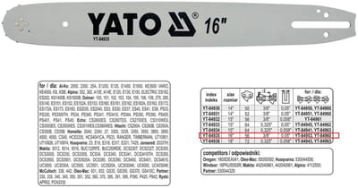 Yato - Kettinggeleider 16 inch - Mangaanstaal - 3/8" Pitch