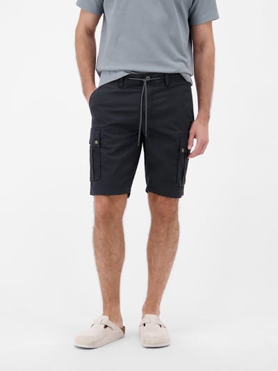 LERROS Cargo-bermuda van huidvriendelijke katoenmix , Maat: 31 , Kleur: BLUE NIGHT , 66% katoen, 32% nylon, 2% elastaan