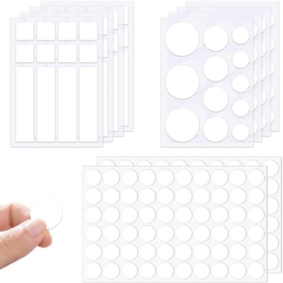 Dubbelzijdige Plakdots - 216 Stuks, Waterdichte en Verwijderbare Transparante Stickers voor Posters, Ballonnen en DIY Projecten