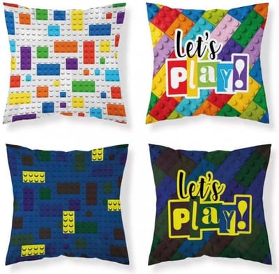 Bricks Sierkussensloop Game Kussensloop Glow in the Dark 40x40cm EXCL vulling