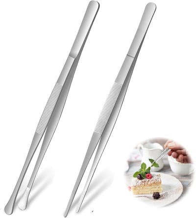 Set van Fijne Keukentangen voor Precisie Koken, Bakken en Decoreren van Gerechten
