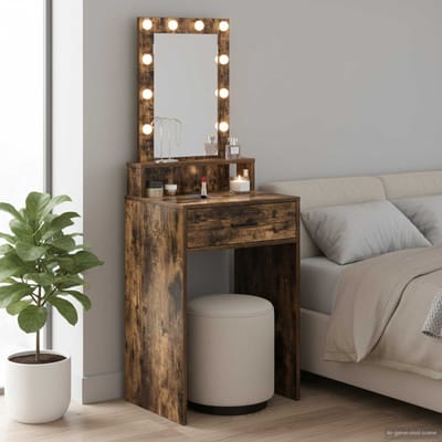 vidaXL - Kaptafel - Bruin - 50 - x - 41 - x - 140 - cm - Bewerkt - hout