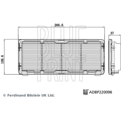 Luchtfilter BLUE PRINT ADBP220098