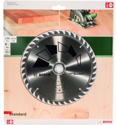 Bosch Accessories Standard 2609256815 Hardmetaal-cirkelzaagblad 180 x 30 mm Aantal tanden: 40 1 stuk(s)