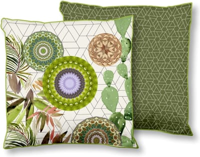 HIP Bodhini - Sierkussen - Polyester - 48x48 cm - Groen