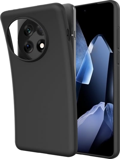 Just in Case hoesje geschikt voor OnePlus 13 Hoesje Siliconen - Flexibele Case - Zwart