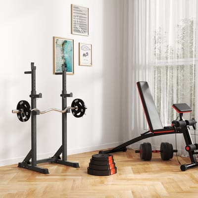 Wishdor - Halterschijvenset - Drie Greepuitsparingen - Voor Thuistraining En Sportschool - Kunststof - Zwart - 25/27 cm