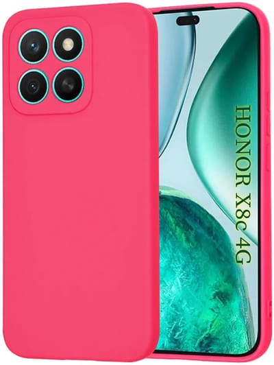 Hoesje geschikt voor HONOR X8c - Techsuit Soft Flex Silicone Back Cover - Hot Pink