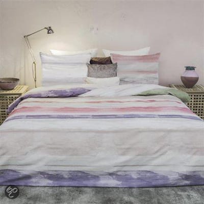 HnL Pure Cotton Tijn Dekbedovertrek - Eenpersoons - 140x200/220 cm - Rood