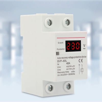 Dailygoody - Bescherming Teleruttore - Overspanningsbeveiliger - Automatisch herstel - 230V - 40A - Veiligheid voor jouw apparaten