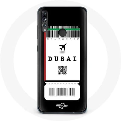 Coque - Huawei - P30 Lite - Souple - Noir - Billet d'avion Dubai