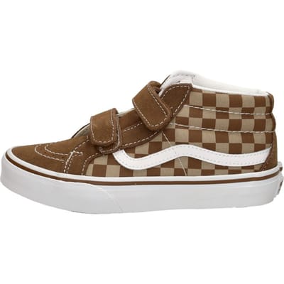 Vans SK8 - Sneakers - Unisex - Mid Reissue V Checkerboard bruin
