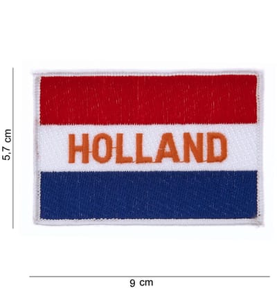 Embleem stof vlag Holland tekst Holland #1016