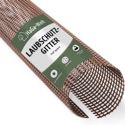 Dakgoot Bescherming - Bladbeschermer Rooster - Dakgoot Schoon Houden - UV Bestendig Materiaal - 1 Meter - Bruin