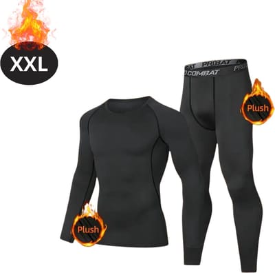 Bovista Thermokleding Heren - Thermobroek - Thermoset - Thermolegging - Winter - Thermoshirt - Zwart - XXL