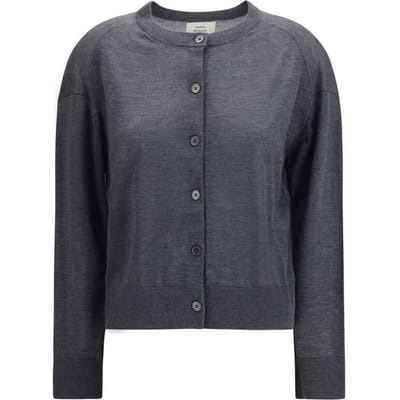 Loulou De Saison Grijze Kasjmier Cardigan