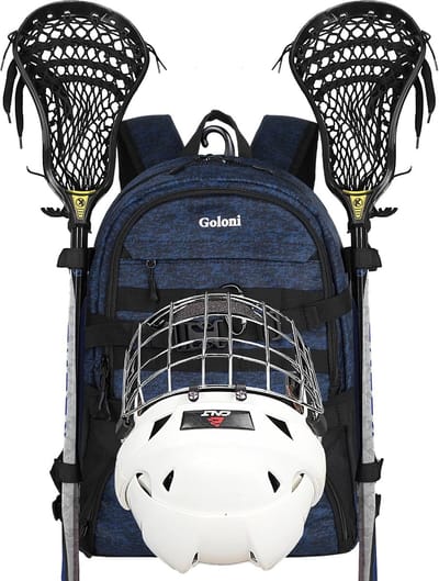 Grote Sporttas met Twee Stokhouders en Apart Schoenenvak voor Hockey en Lacrosse