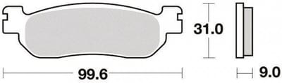 ap racing remblokje voor italjet 125 jupiter scooter 2002-2003 ar / lmp328sr nieuw