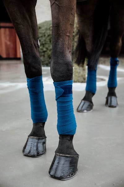 Kentucky Horsewear - Polar Fleecedeken Bandages - Basic Velvet - Marine