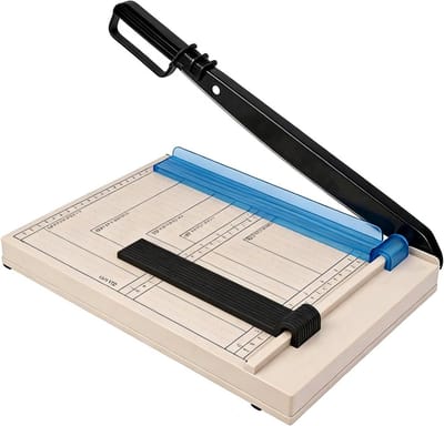 Papiersnijder - Papier snijmachine - Nauwkeurig snijden - Snijdt tot 12 vellen - 36.5 x 25 cm - Beige
