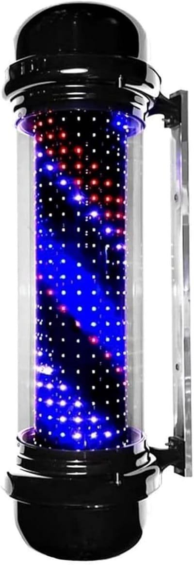 LED Barber Lamp - Draaibaar Wandlicht - Klant Aantrekken - Waterdicht Ontwerp - 71 cm - Rood Wit Blauw