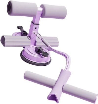 Buiktrainer Sit Up Aid - Oefenapparaat Buikspieren - Effectieve Buiktraining - Verstelbare Hoeken - 24 x 23.5 cm - Paars